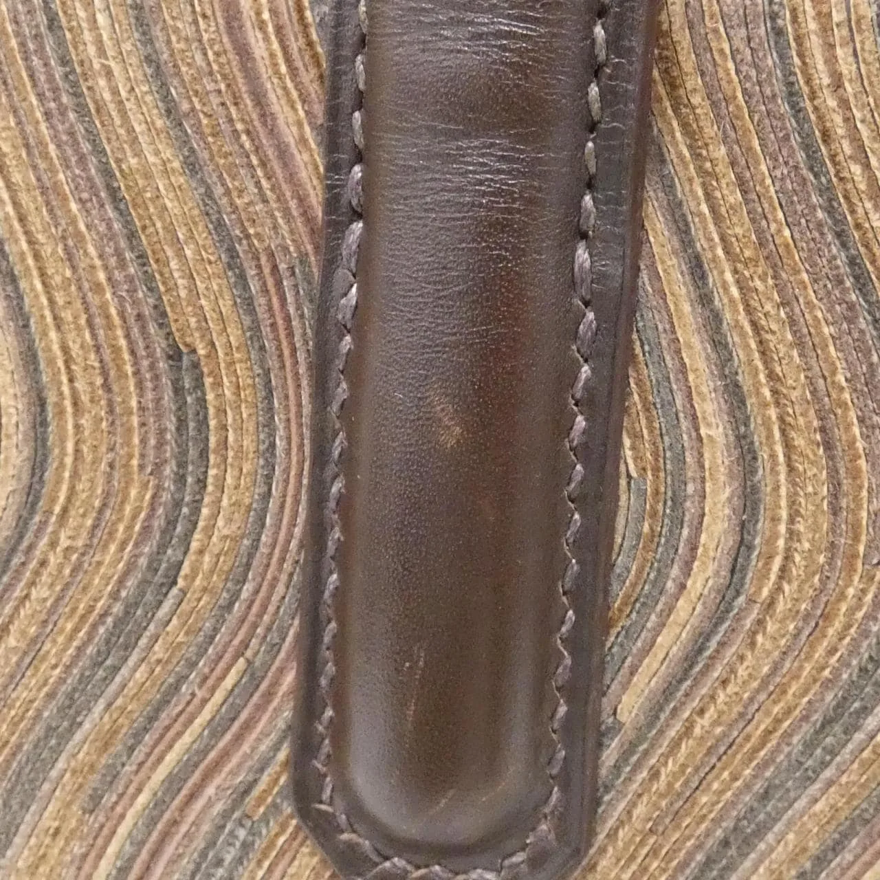 HERMES Handbag Box Calf 黑色 Box 皮 中古品B - 縮圖 3