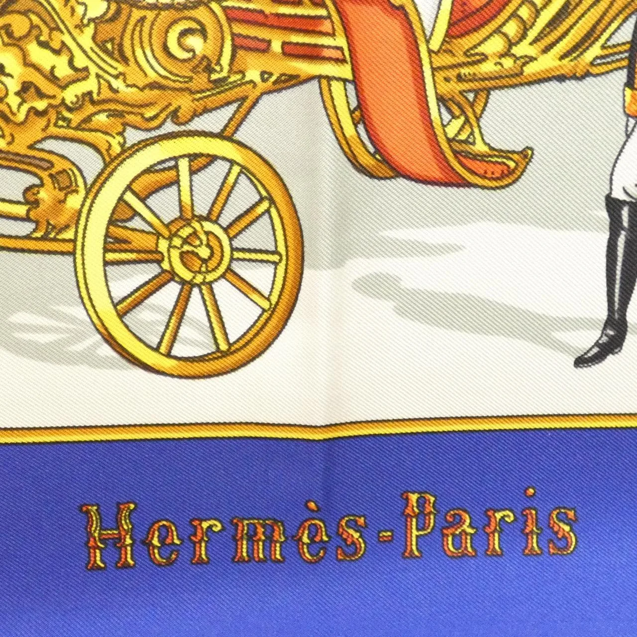HERMES Scarf White Rank A - Thumbnail 2