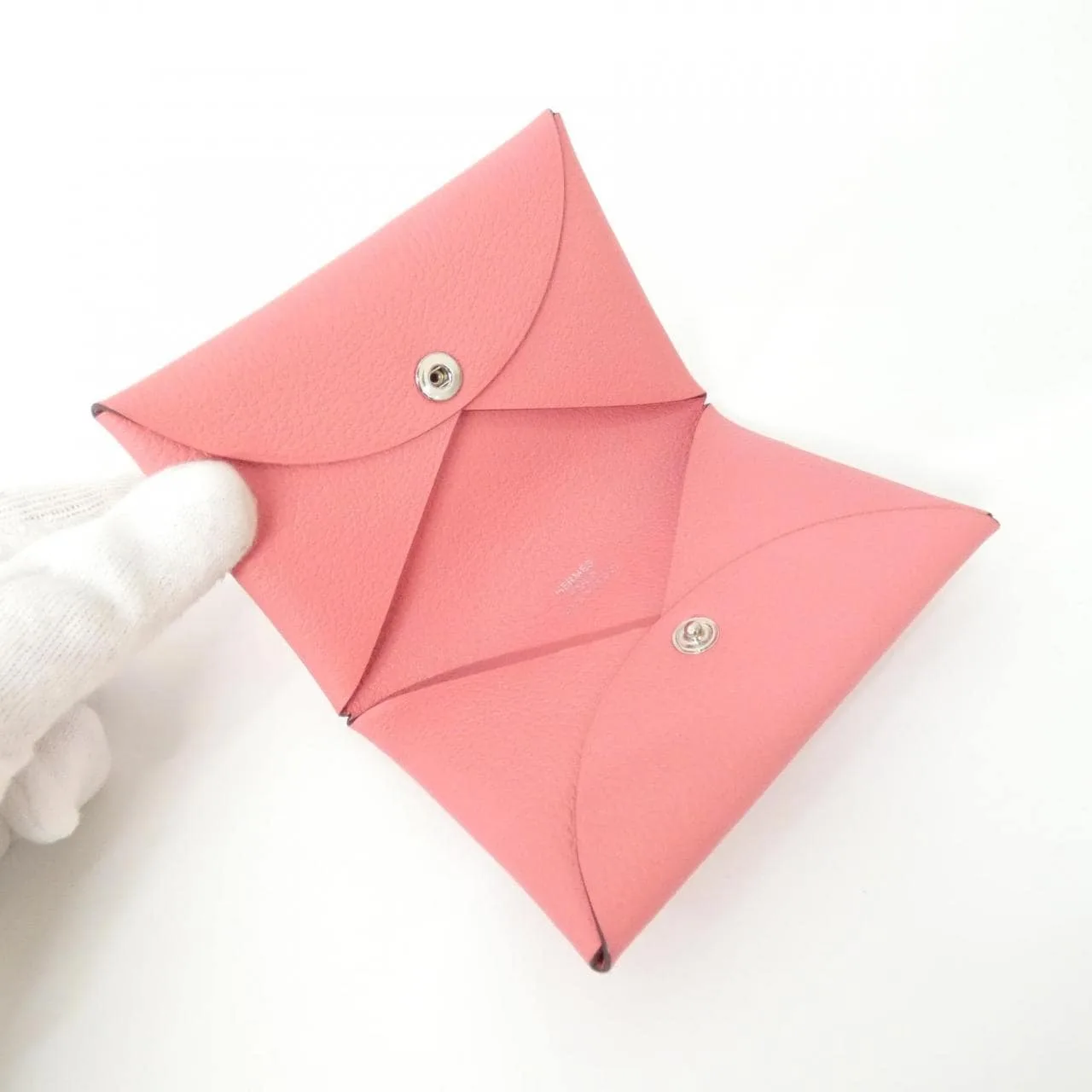 HERMES 064954CK Card Case 黑色 中古品A - 縮圖 5