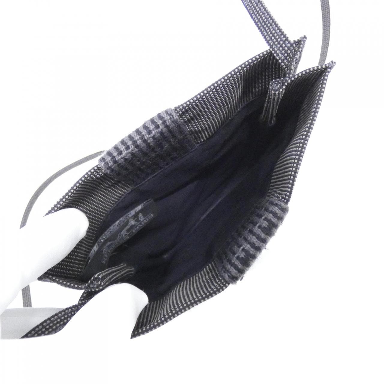 HERMES HERMÈS 100967M Shoulder Bag Canvas Black Canvas - Thumbnail 4