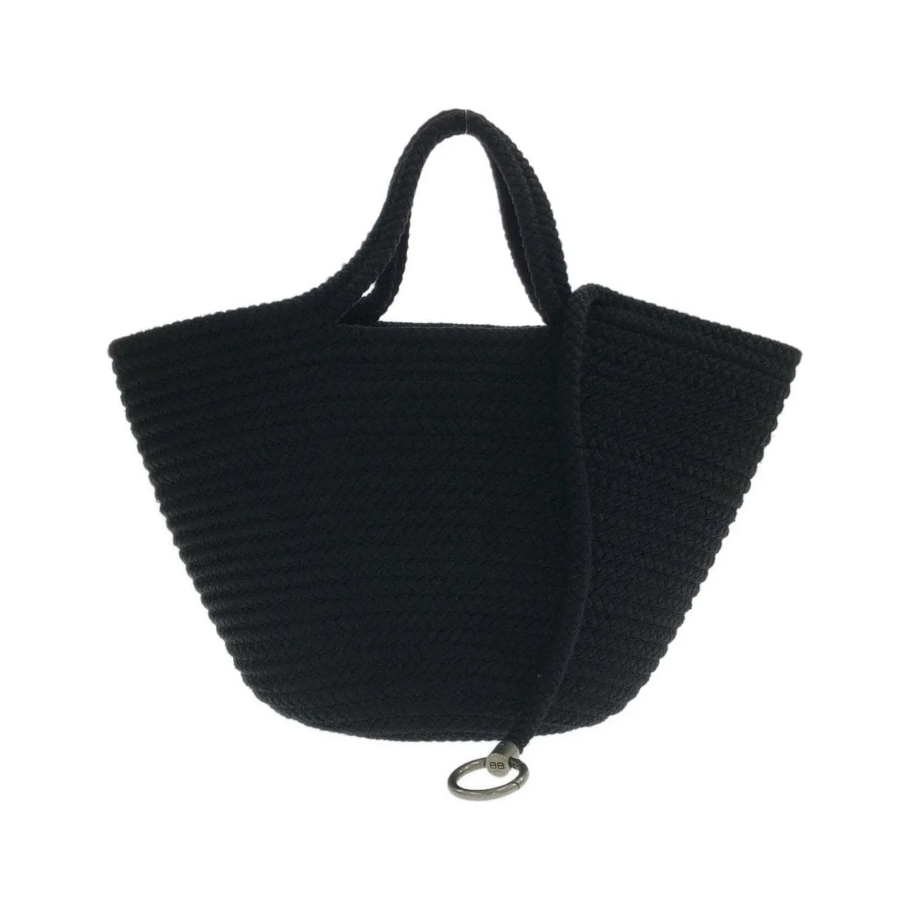 BALENCIAGA 695611 21097 Handbag Nylon 黑色 尼龍 中古品A - 縮圖 2