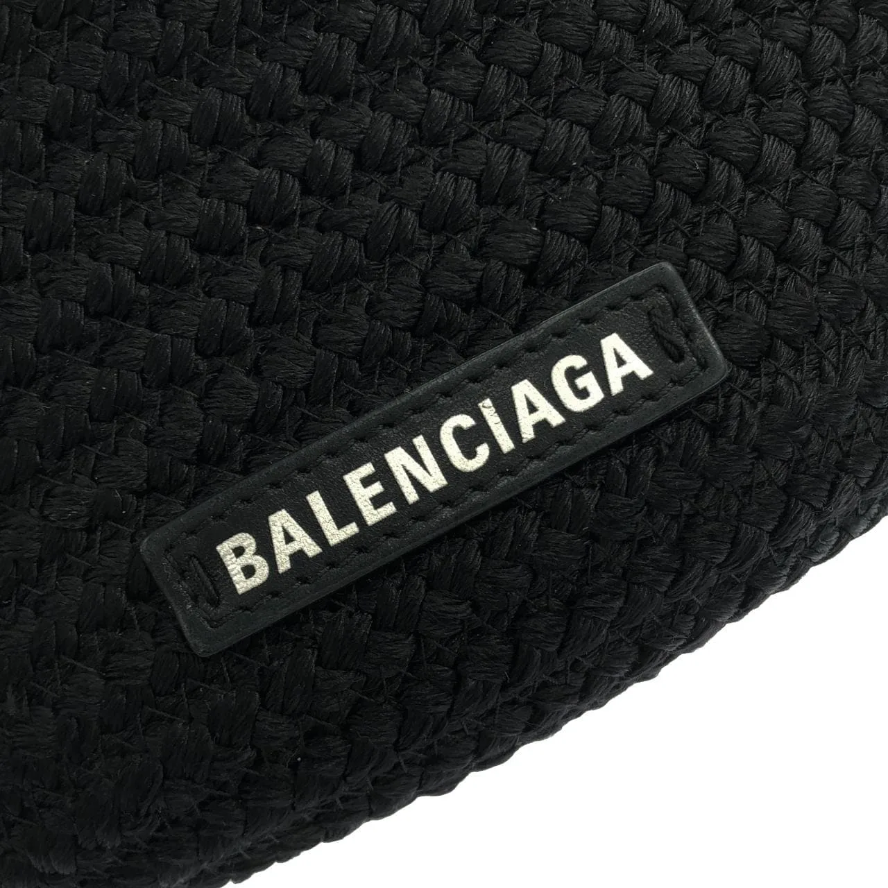 BALENCIAGA 695611 21097 Handbag Nylon 黑色 尼龍 中古品A - 縮圖 4