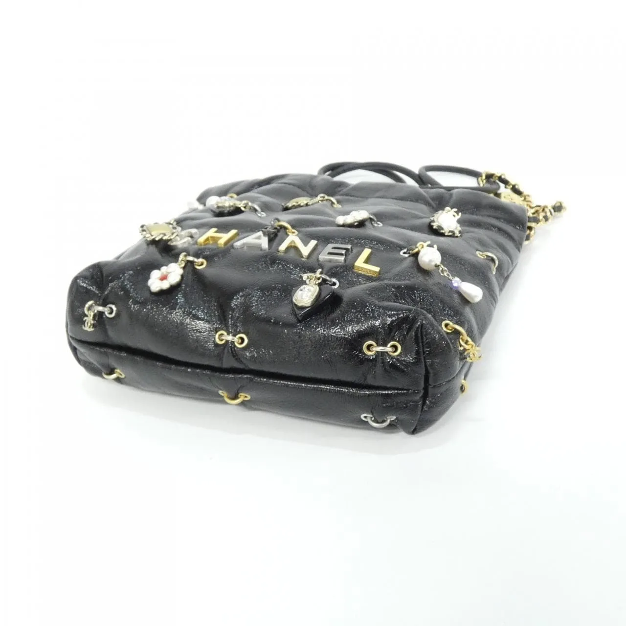 CHANEL Chanel 22 AS3980 Handbag Lambskin Black Lambskin Rank A - Thumbnail 3