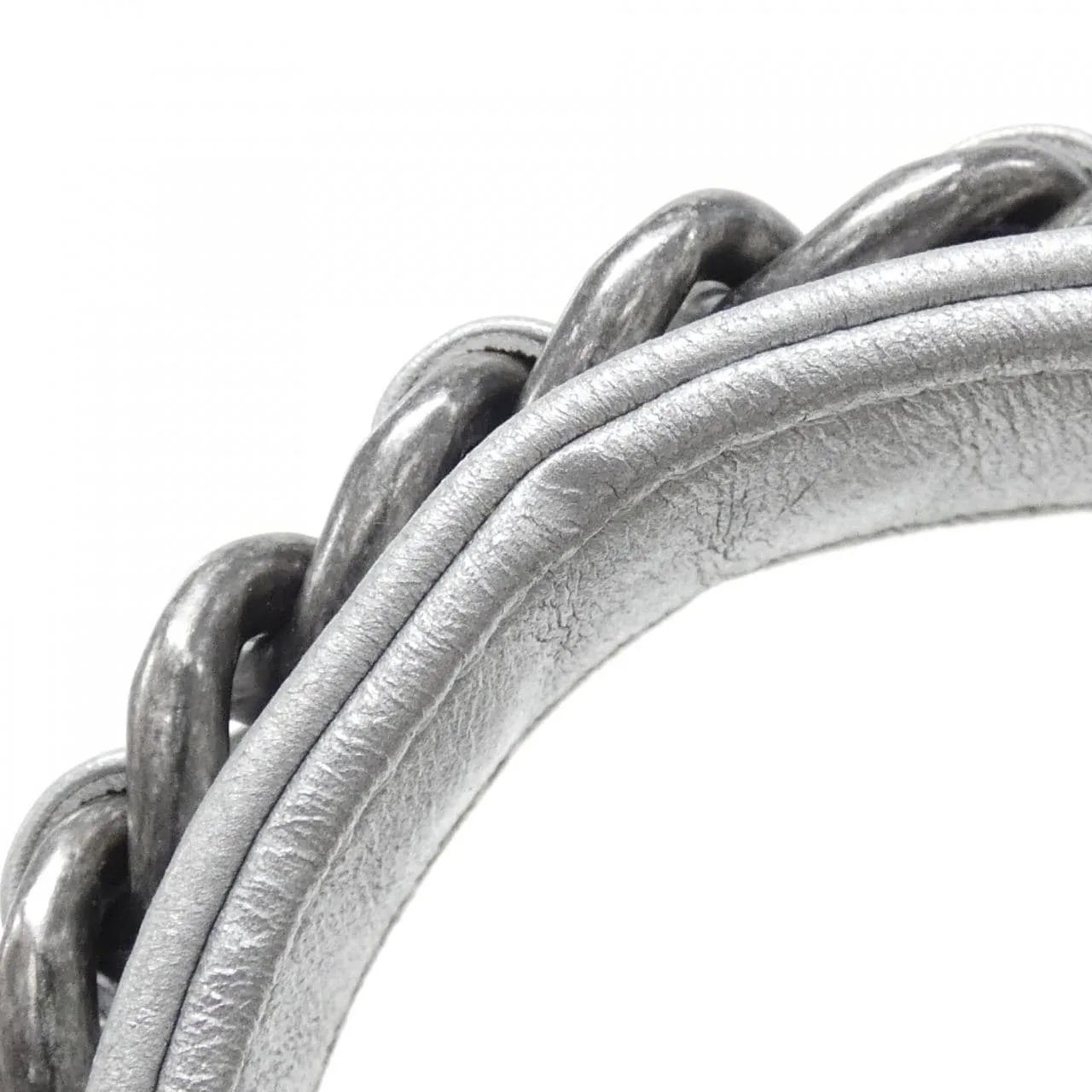 CHANEL Chanel 19 AS1160 Shoulder Lambskin Silver Lambskin - Thumbnail 7