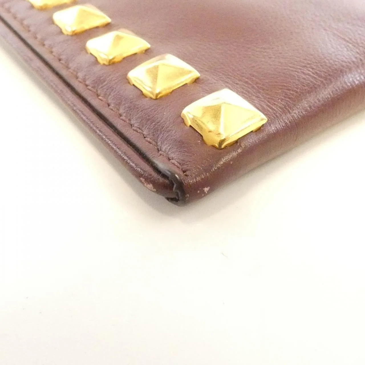 MIU MIU RPO373 Handbag Bordeaux Rank A - Thumbnail 4