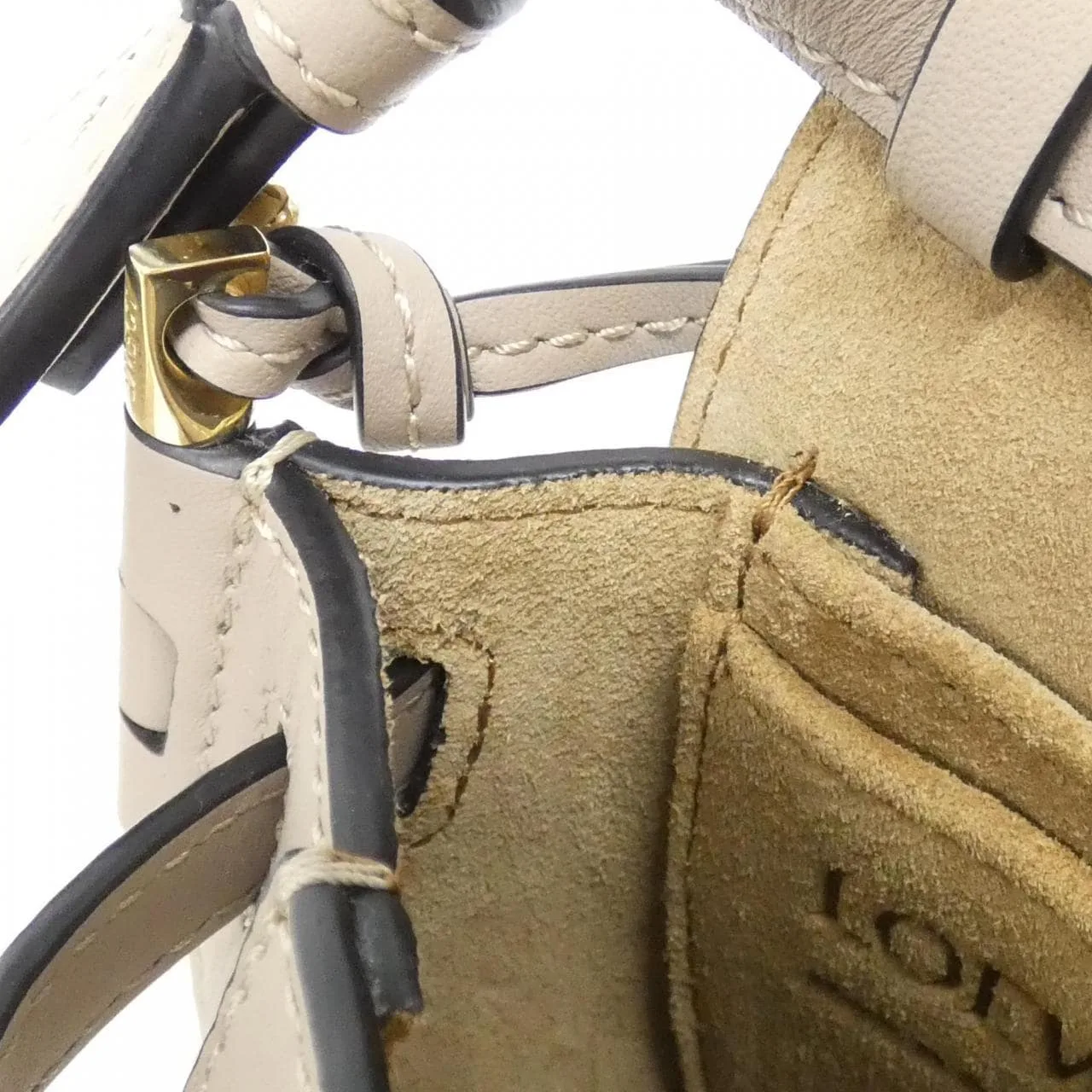 LOEWE Gate A650N46X13 Shoulder 黑色 中古品A - 縮圖 8