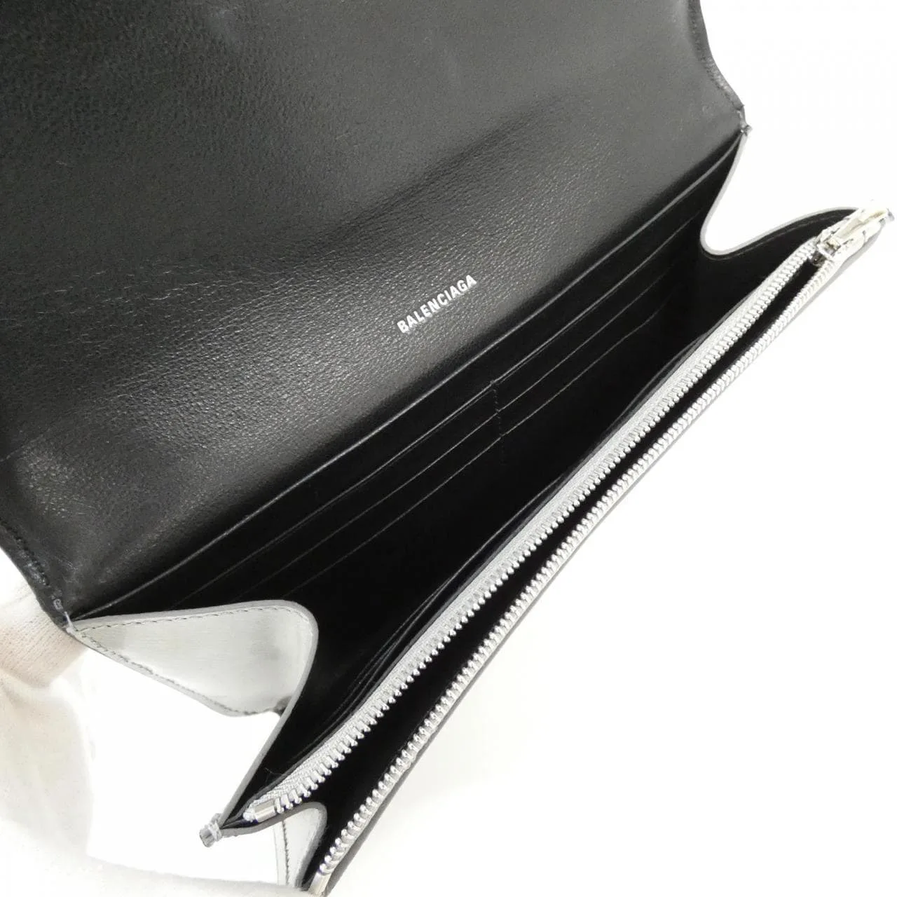BALENCIAGA 601479 1JR0Y Wallet 黑色 中古品A - 縮圖 6
