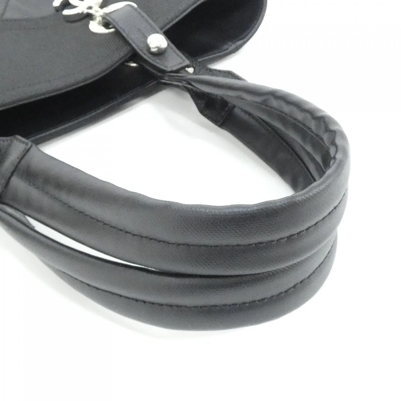 CHANEL 34208 Handbag Canvas Black Canvas Rank A - Thumbnail 6