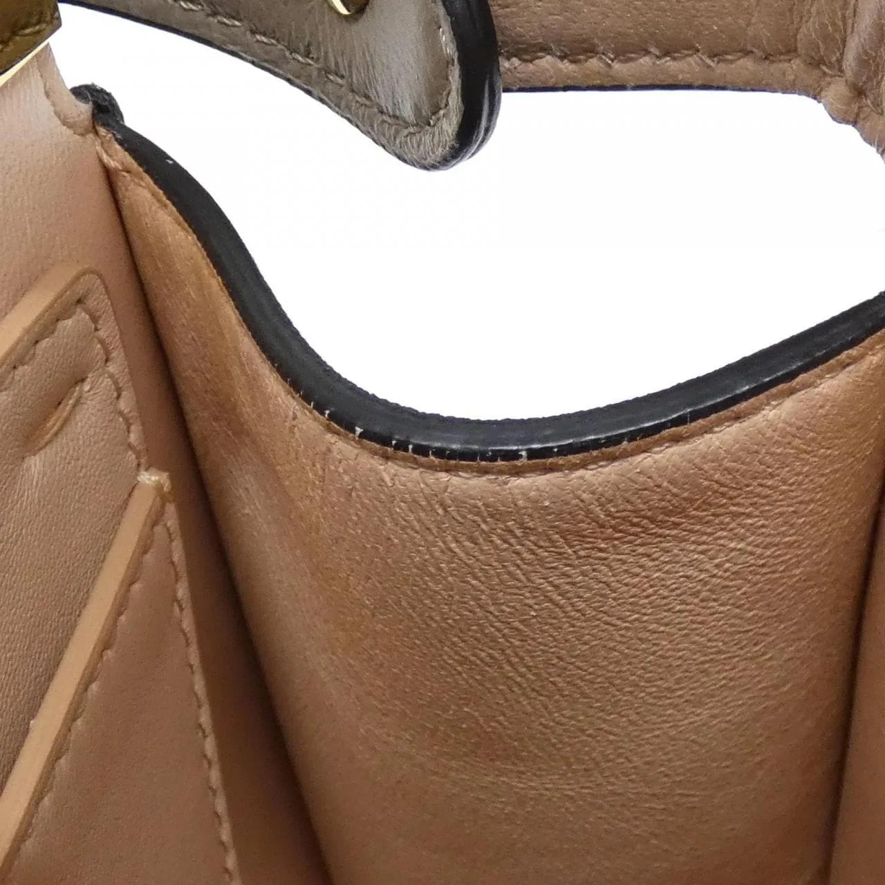 FENDI Peekaboo 8BN327 AFL0 Handbag Black - Thumbnail 6