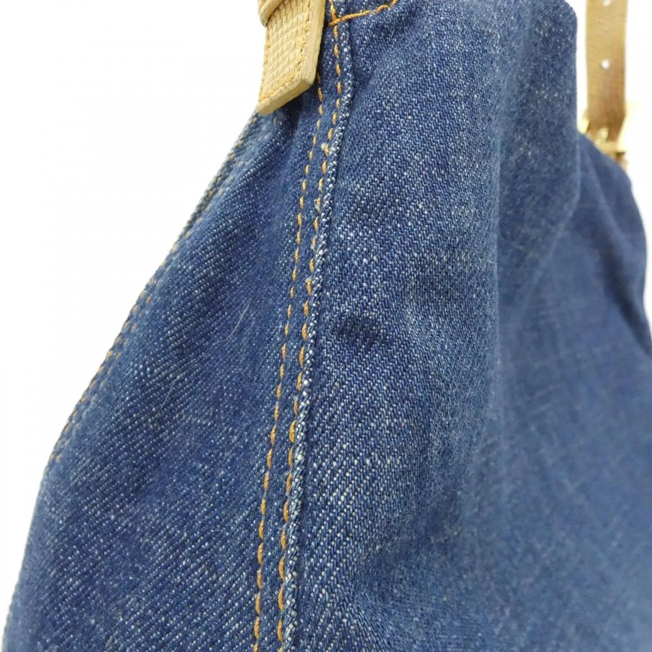 FENDI Baguette 8BR001 Shoulder Denim Bordeaux Denim Rank A - Thumbnail 4