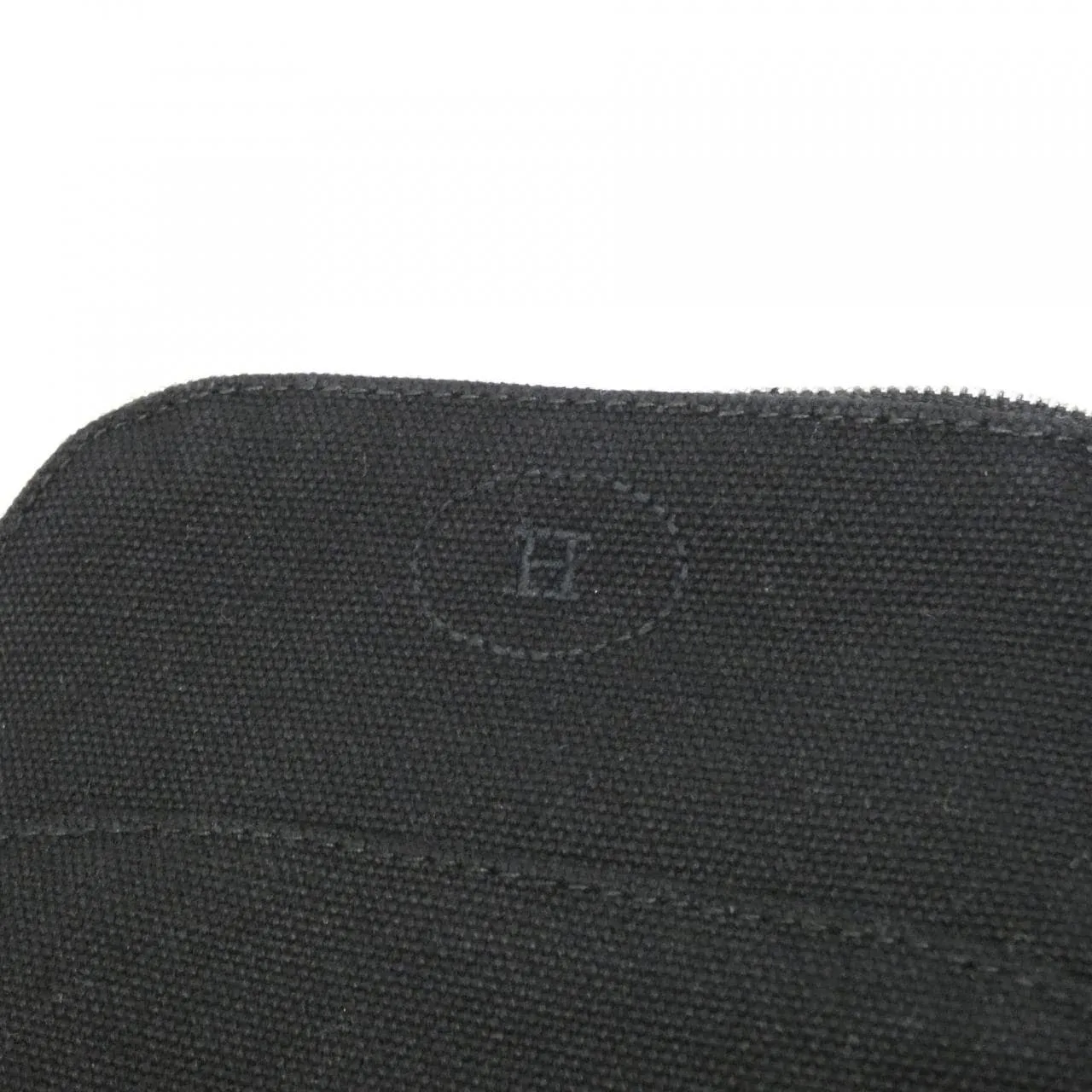 HERMES Bolide 103772M Pouch Canvas 黑色 帆布 中古品A - 縮圖 5