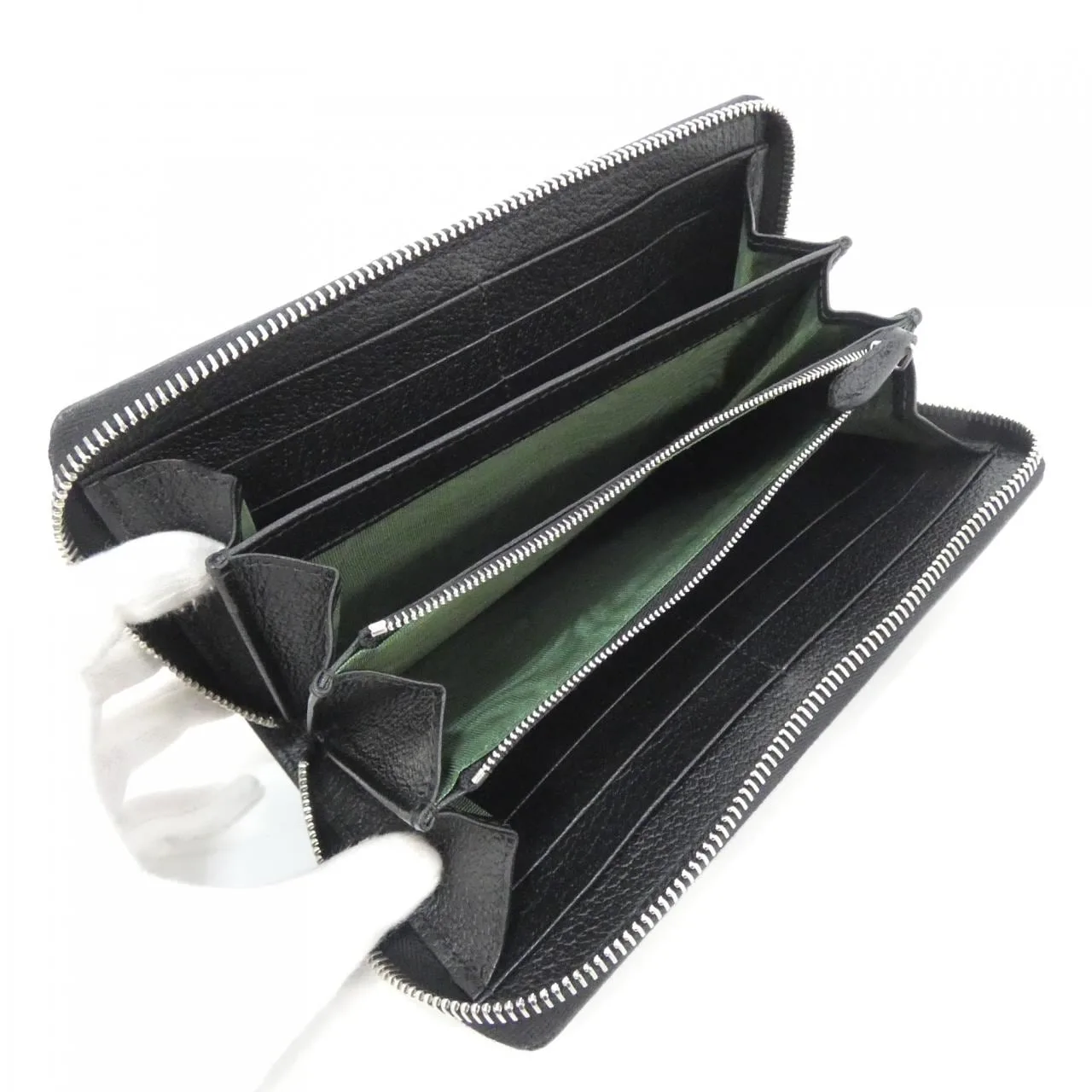 GUCCI 834694 AAE1A Wallet Leather Black Leather Rank A - Thumbnail 6