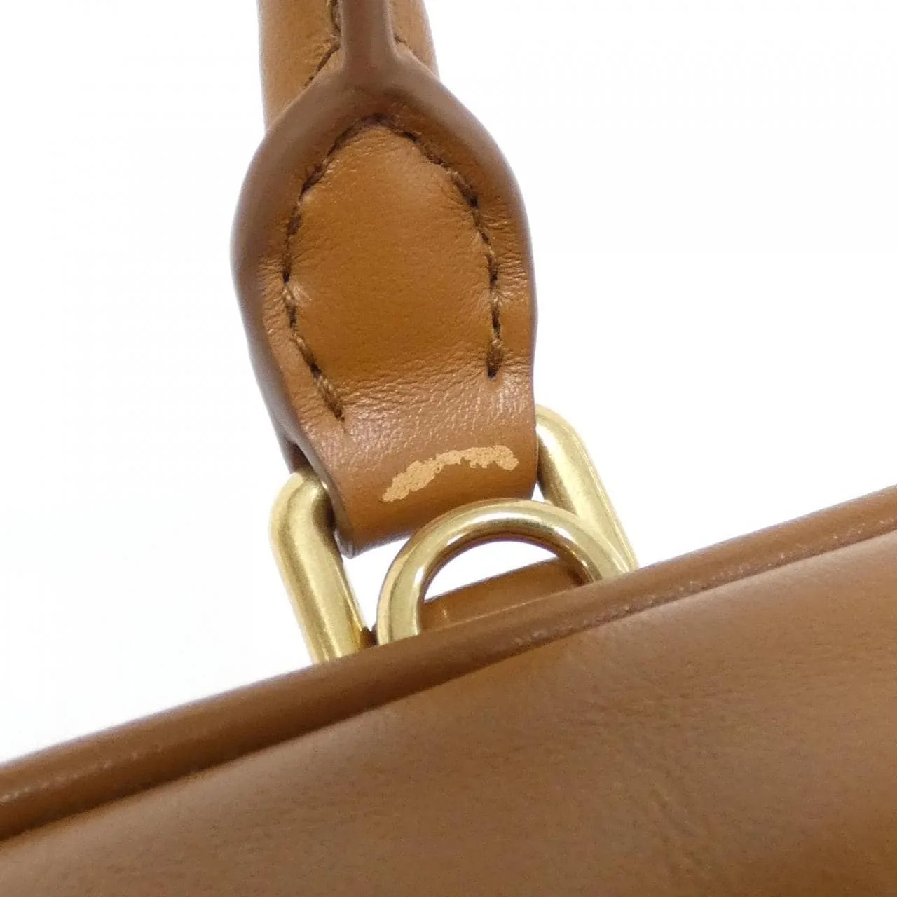 MIU MIU 5BB142 Handbag Cognac 中古品A - 縮圖 5