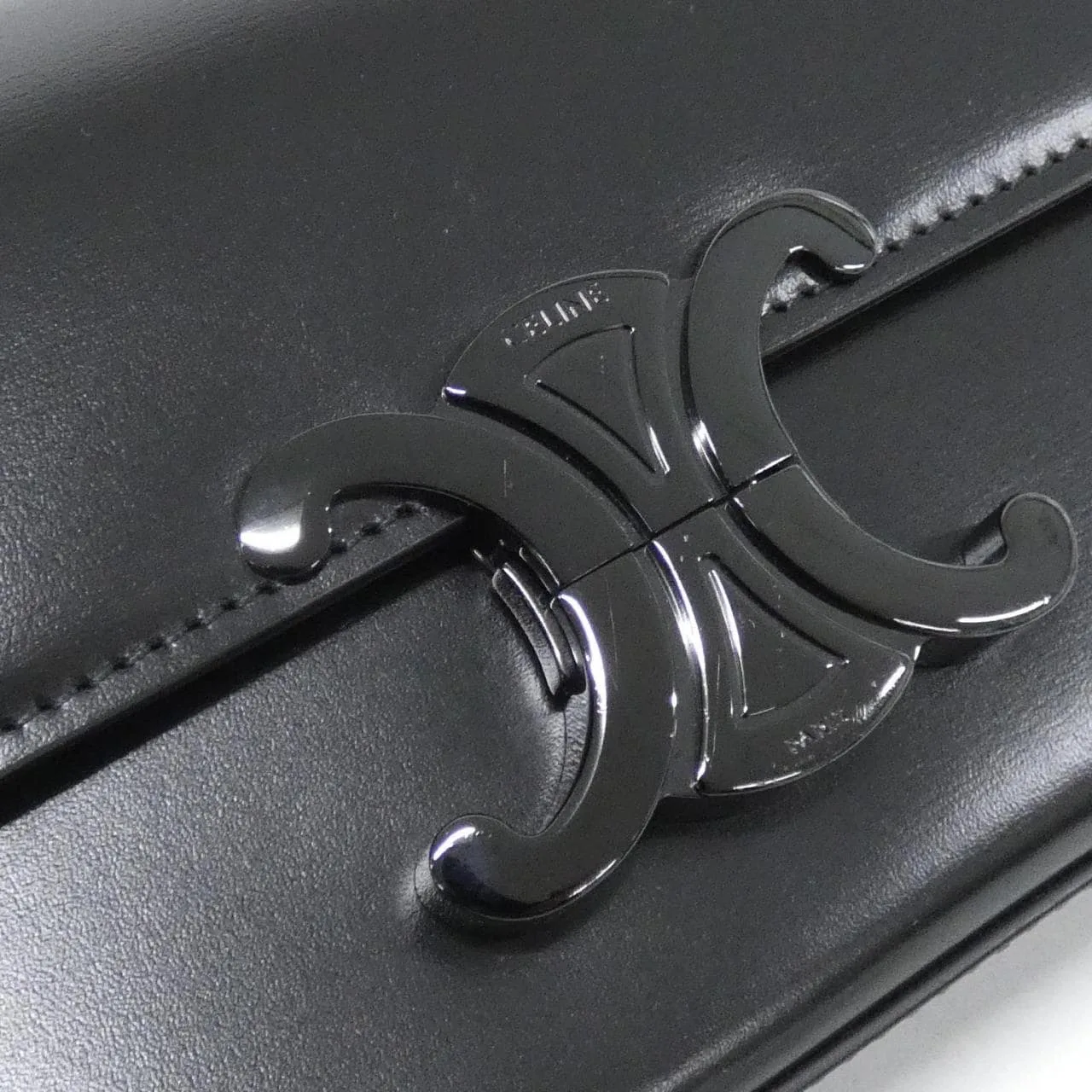 CELINE 197993EQJ Shoulder Black Rank A - Thumbnail 4