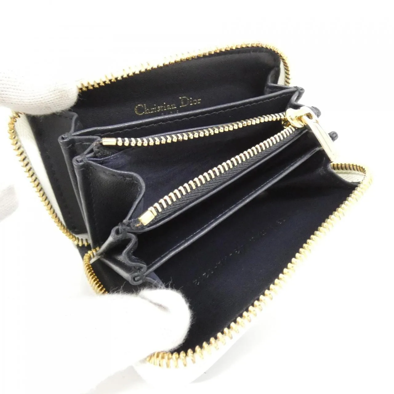 DIOR S6202OSGQ Coin Case Black Rank A - Thumbnail 8