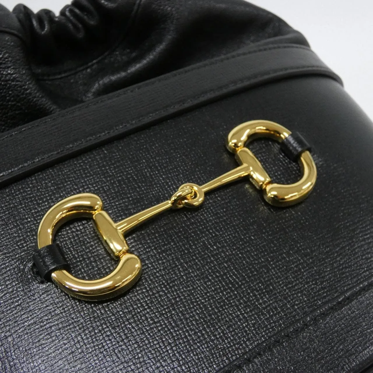 GUCCI Horsebit 1955 602118 1DBLG Shoulder Leather Black Leather Rank A - Thumbnail 4
