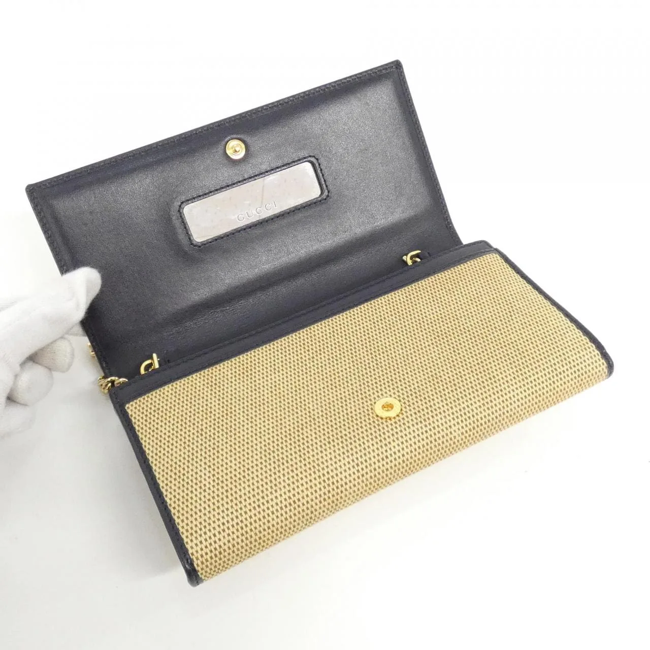 GUCCI 621888 Wallet Canvas Beige Canvas Rank A - Thumbnail 7