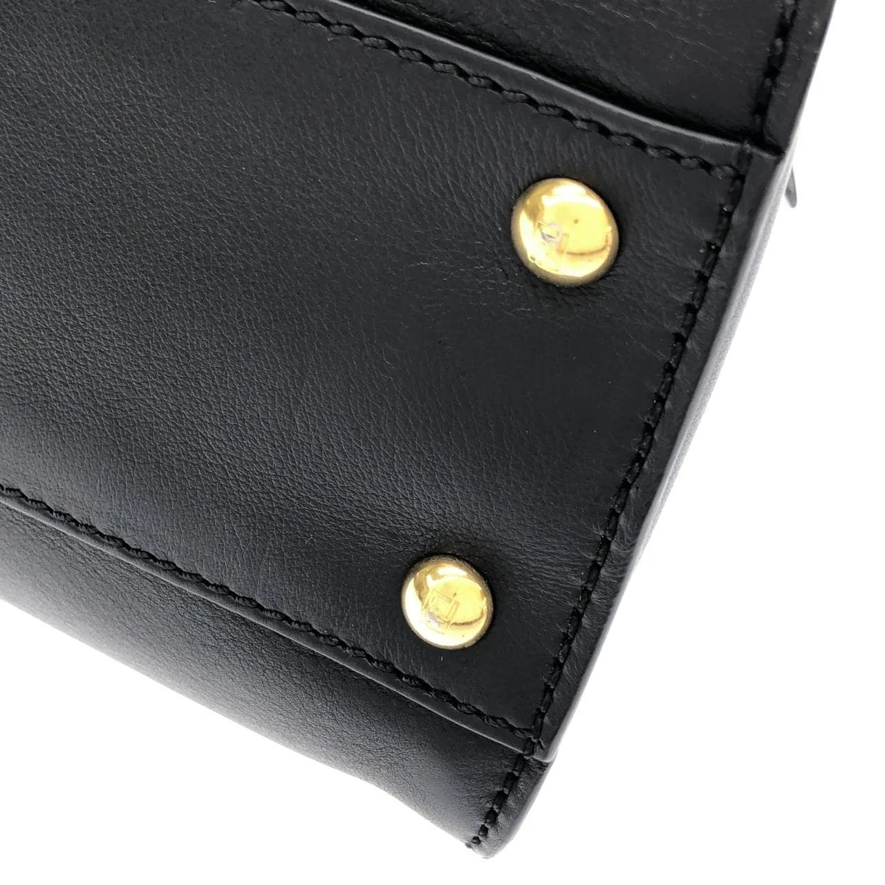 FENDI Peekaboo 8BN290 3ZN Handbag Black Rank B - Thumbnail 2