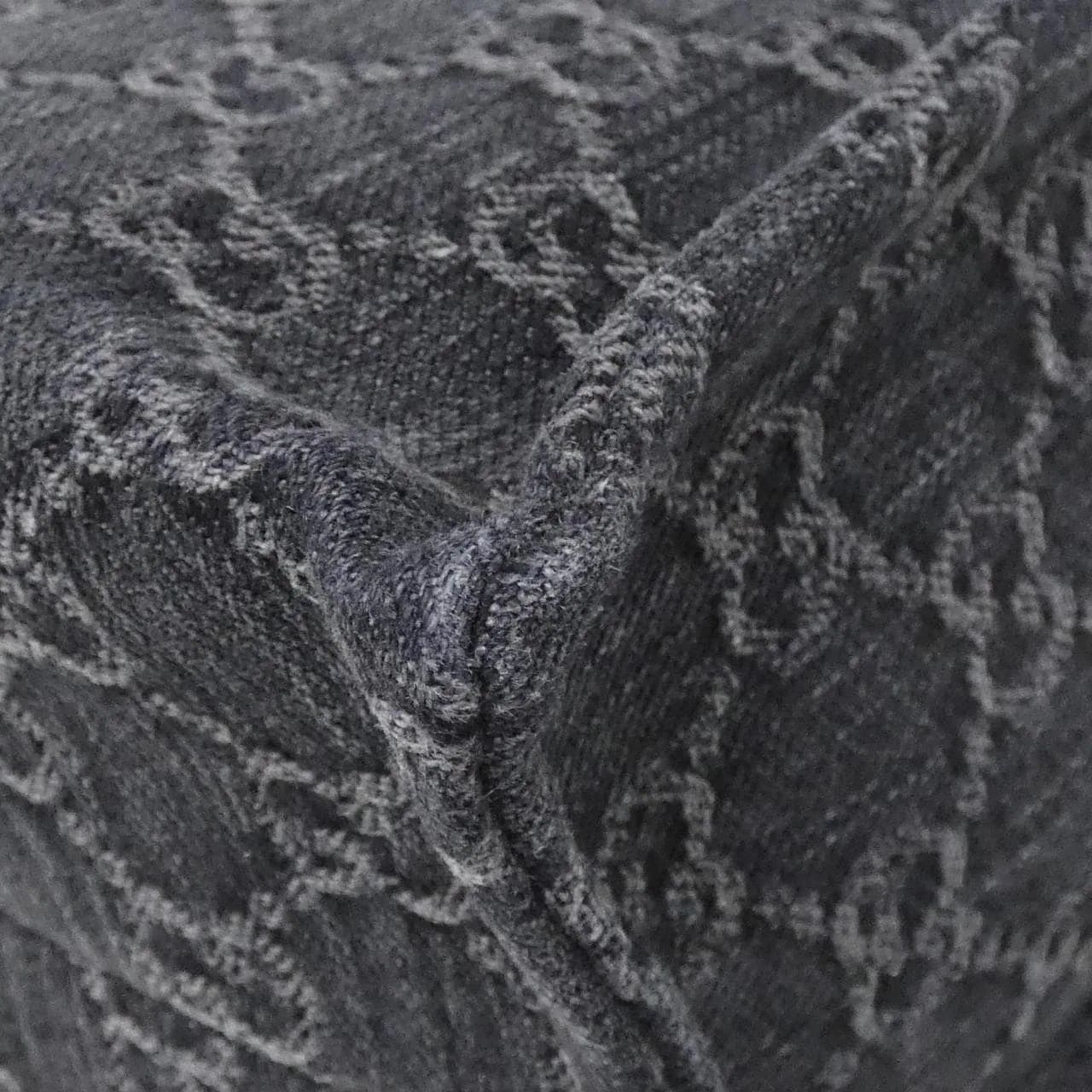 GUCCI 772183 FAC2F Handbag Denim Black Denim Rank A - Thumbnail 2