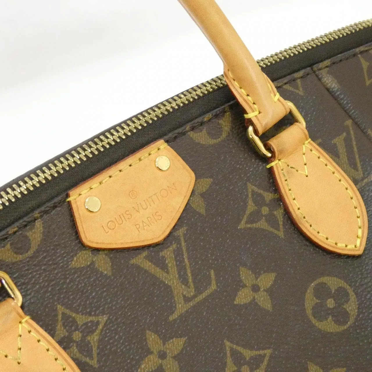 LOUIS VUITTON M48813 Handbag Monogram 黑色 Monogram 中古品B - 縮圖 4