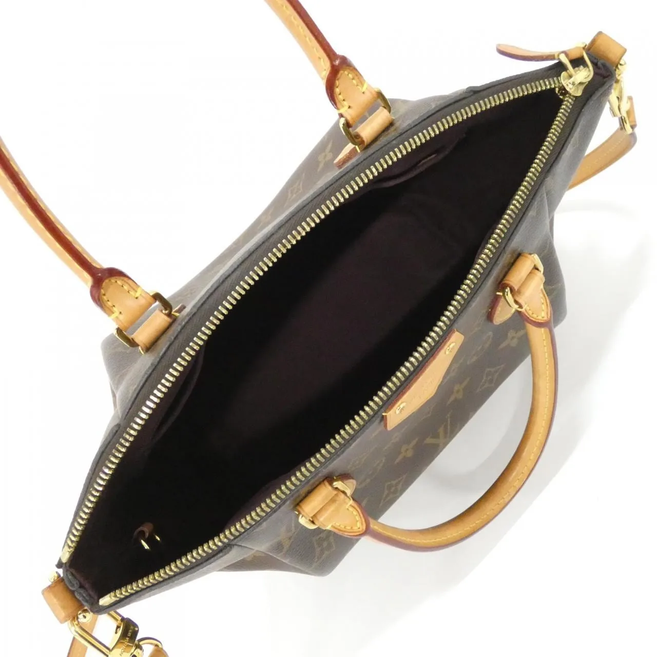 LOUIS VUITTON M48813 Handbag Monogram 黑色 Monogram 中古品B - 縮圖 9