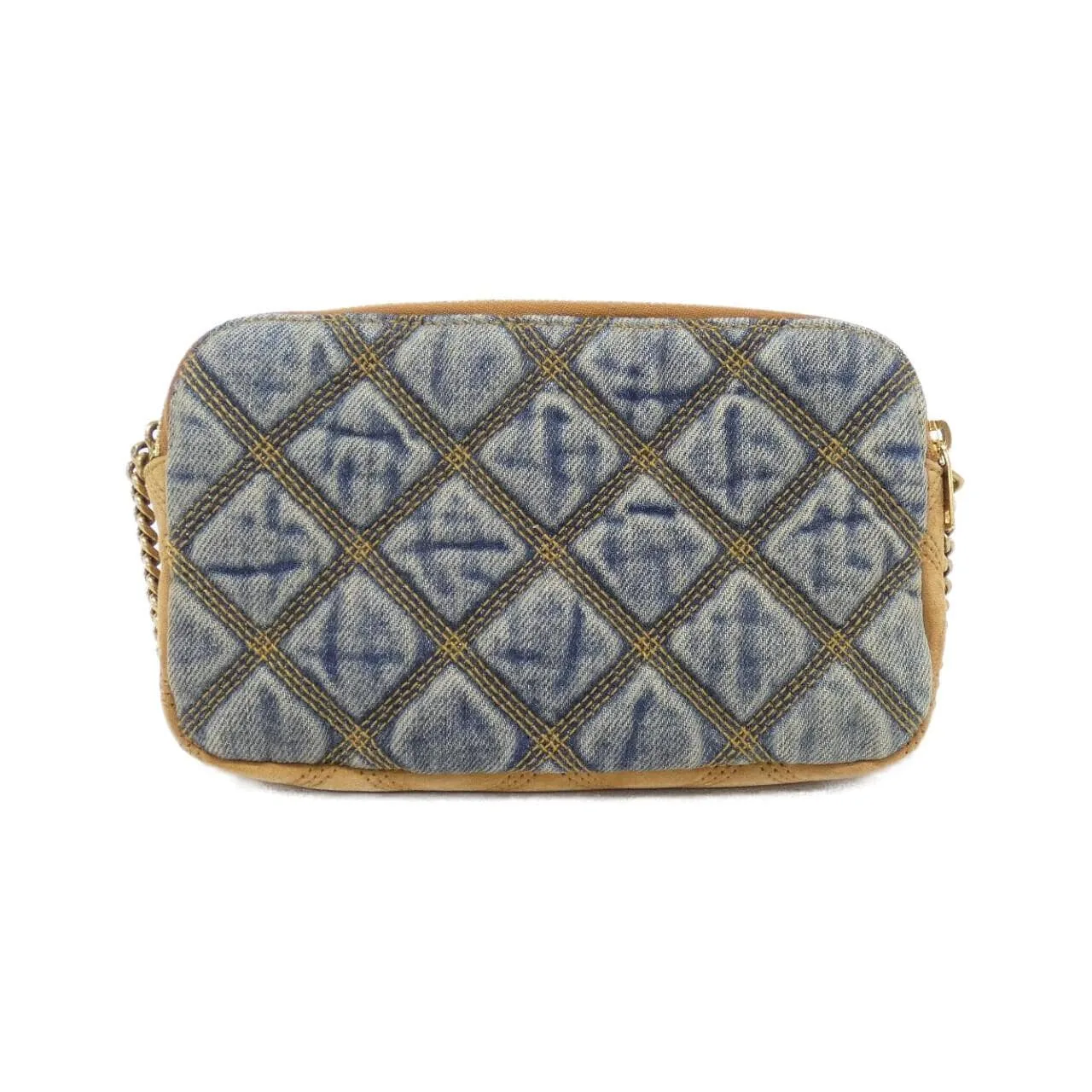 SAINT LAURENT 608941 Shoulder Denim Brown Denim Rank A - Thumbnail 2