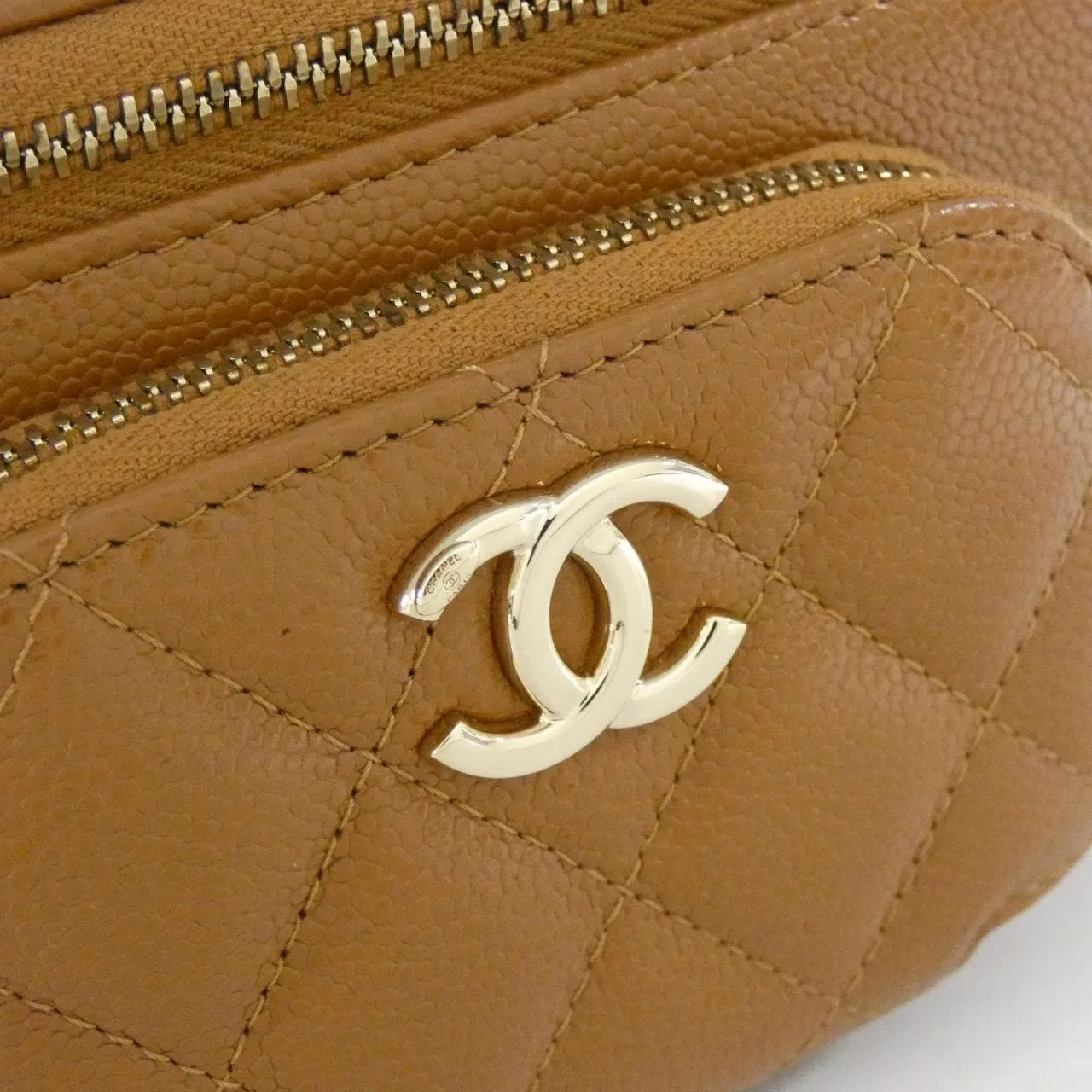 CHANEL Timeless Classic AP2912 Handbag Grained Calfskin Brown Grained Calfskin Rank A - Thumbnail 4