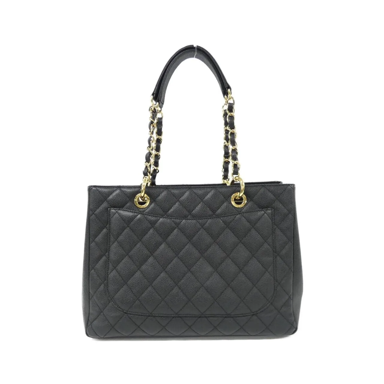 CHANEL 50995 Shoulder Grained Calfskin 黑色 荔枝紋牛皮 中古品A - 縮圖 2