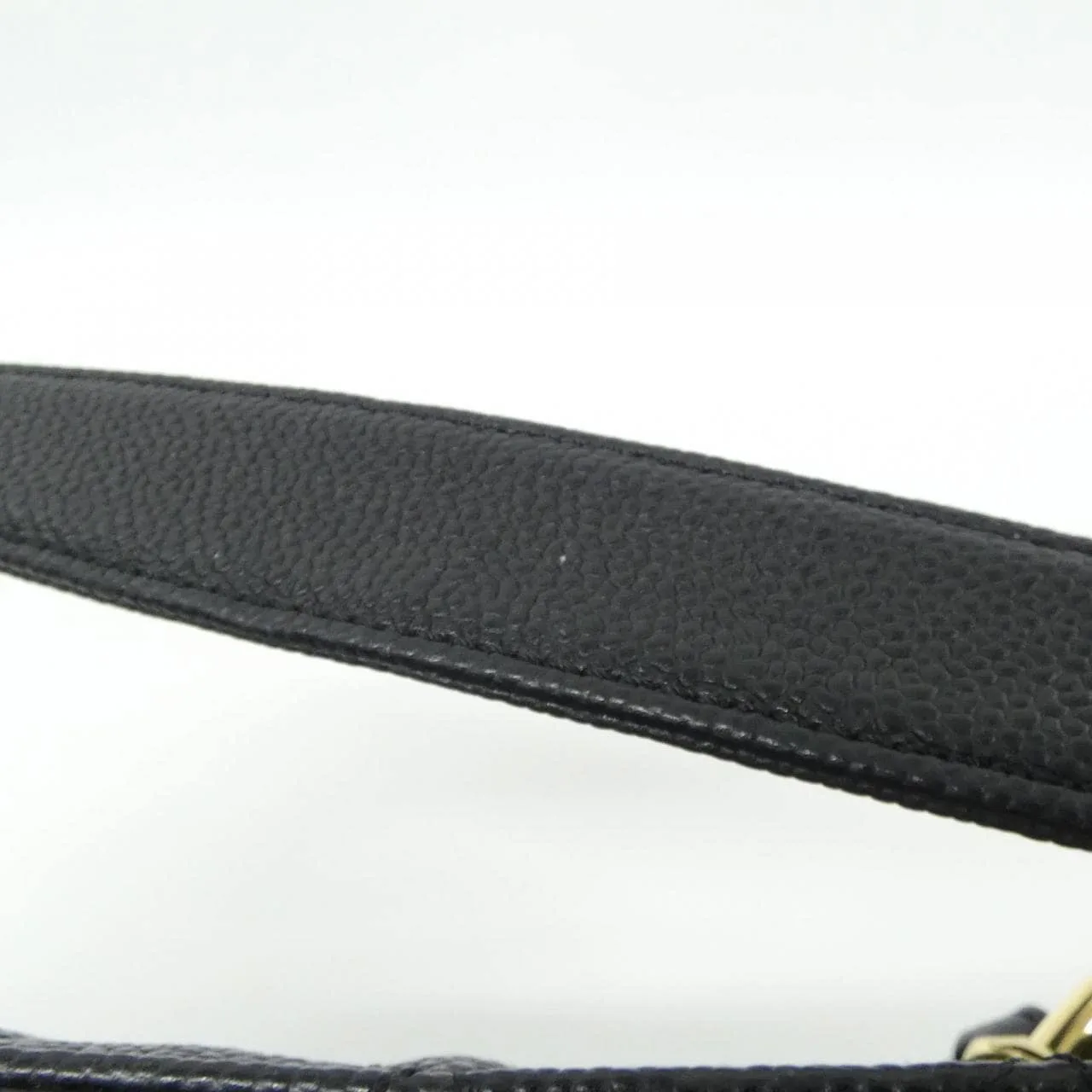 CHANEL 50995 Shoulder Grained Calfskin 黑色 荔枝紋牛皮 中古品A - 縮圖 5