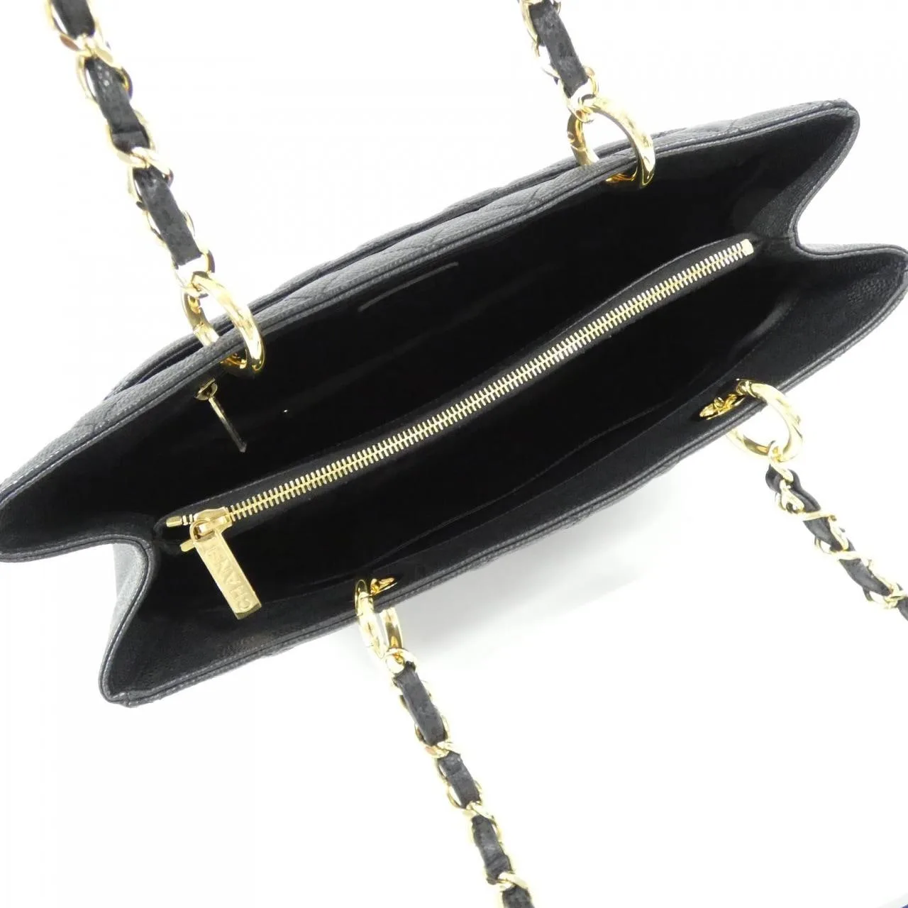 CHANEL 50995 Shoulder Grained Calfskin 黑色 荔枝紋牛皮 中古品A - 縮圖 6