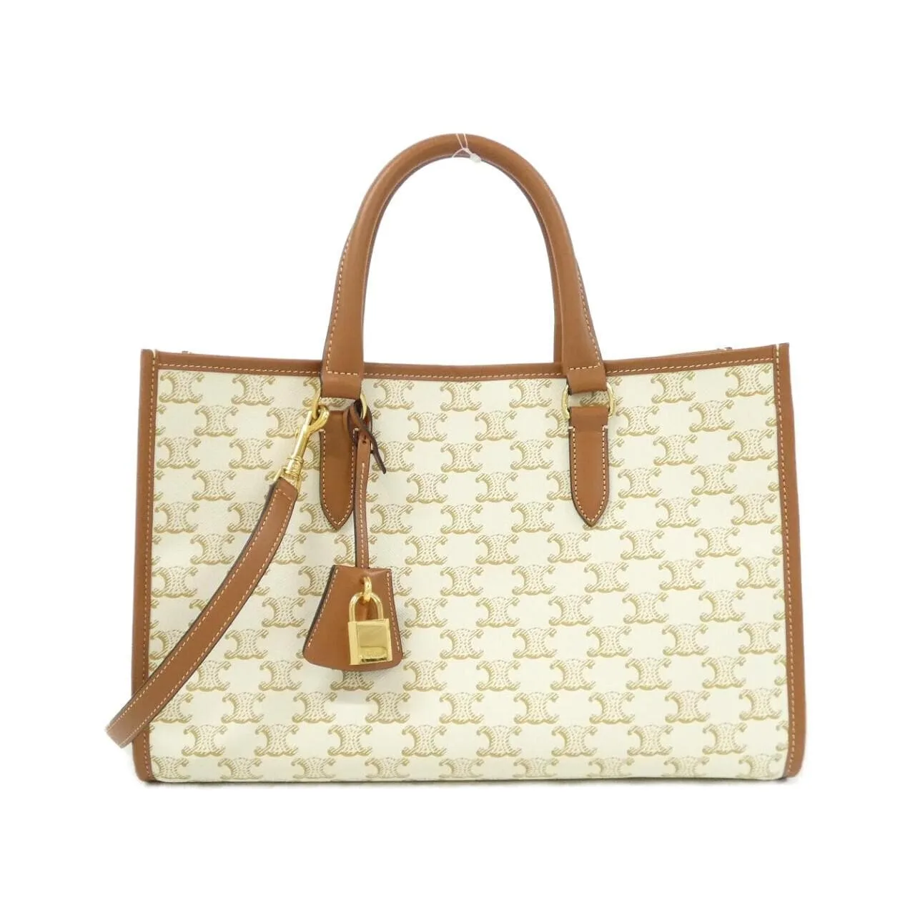 CELINE Cabas 199742BZJ Handbag Canvas