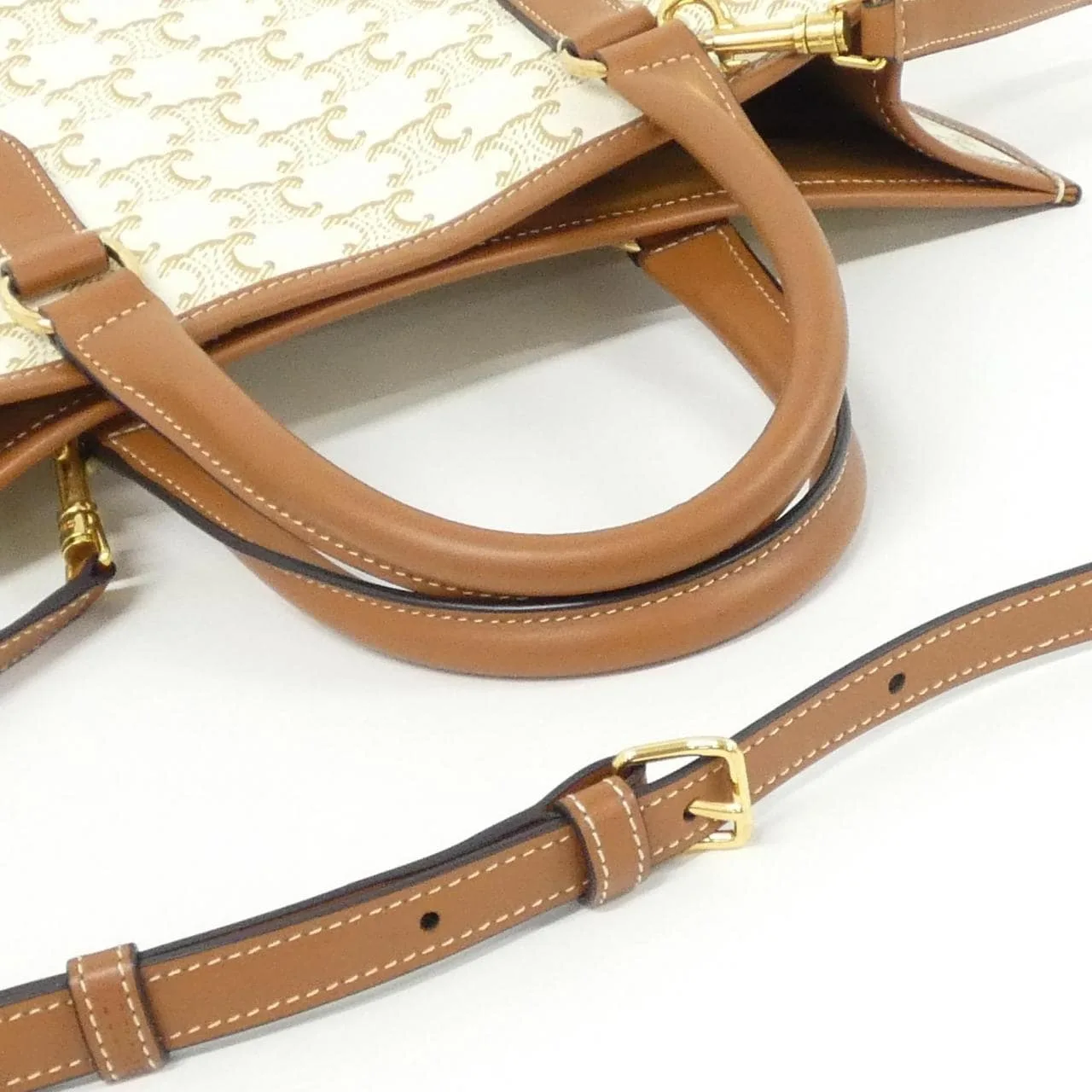 CELINE Cabas 199742BZJ Handbag Canvas Black Canvas Rank A - Thumbnail 8