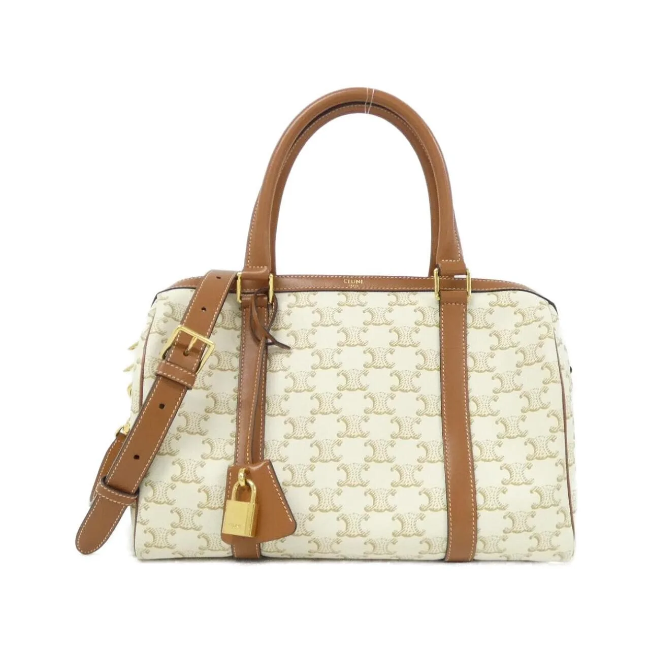 CELINE Cabas 190372CAS Boston Canvas Black