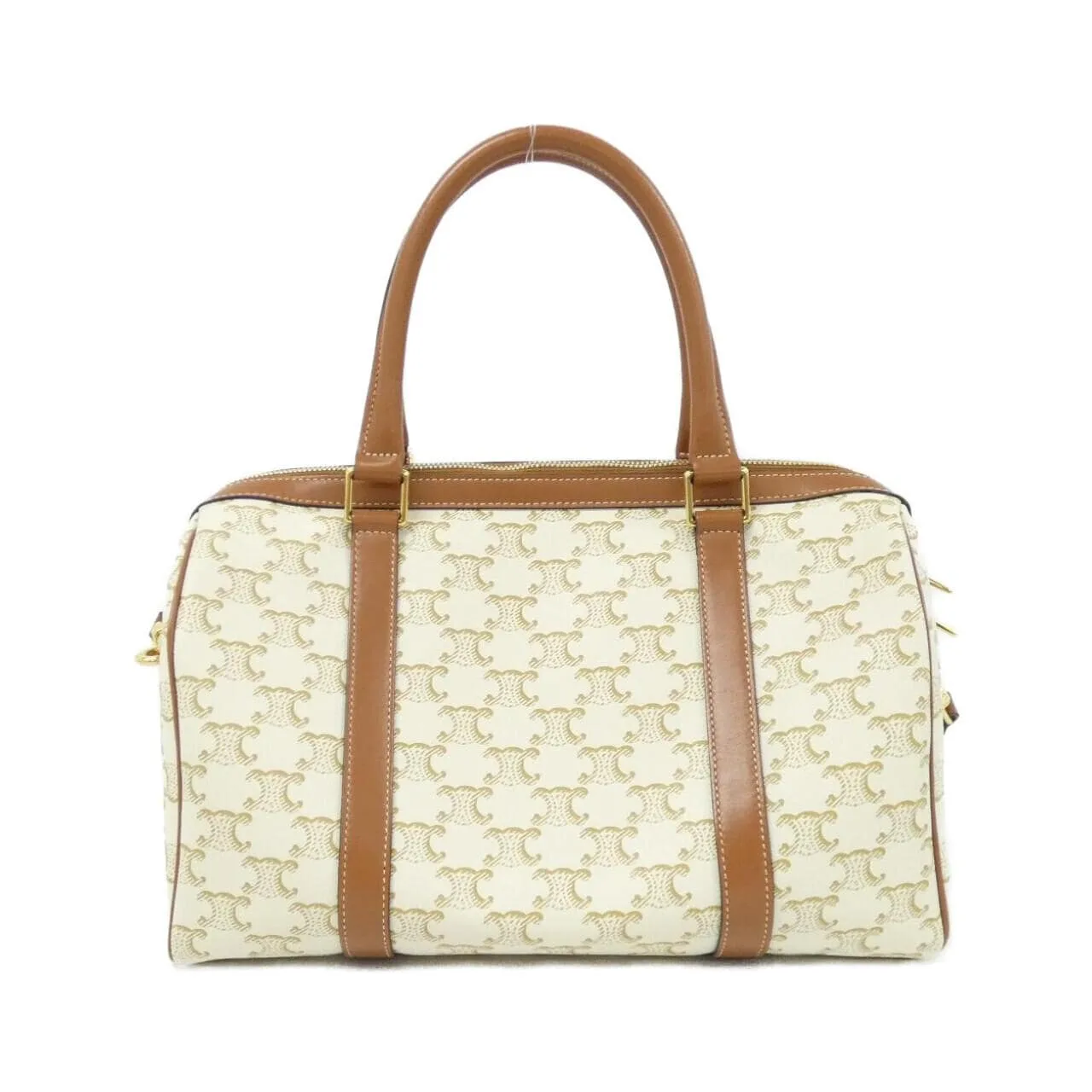 CELINE Cabas 190372CAS Boston Canvas 黑色 帆布 中古品A - 縮圖 2