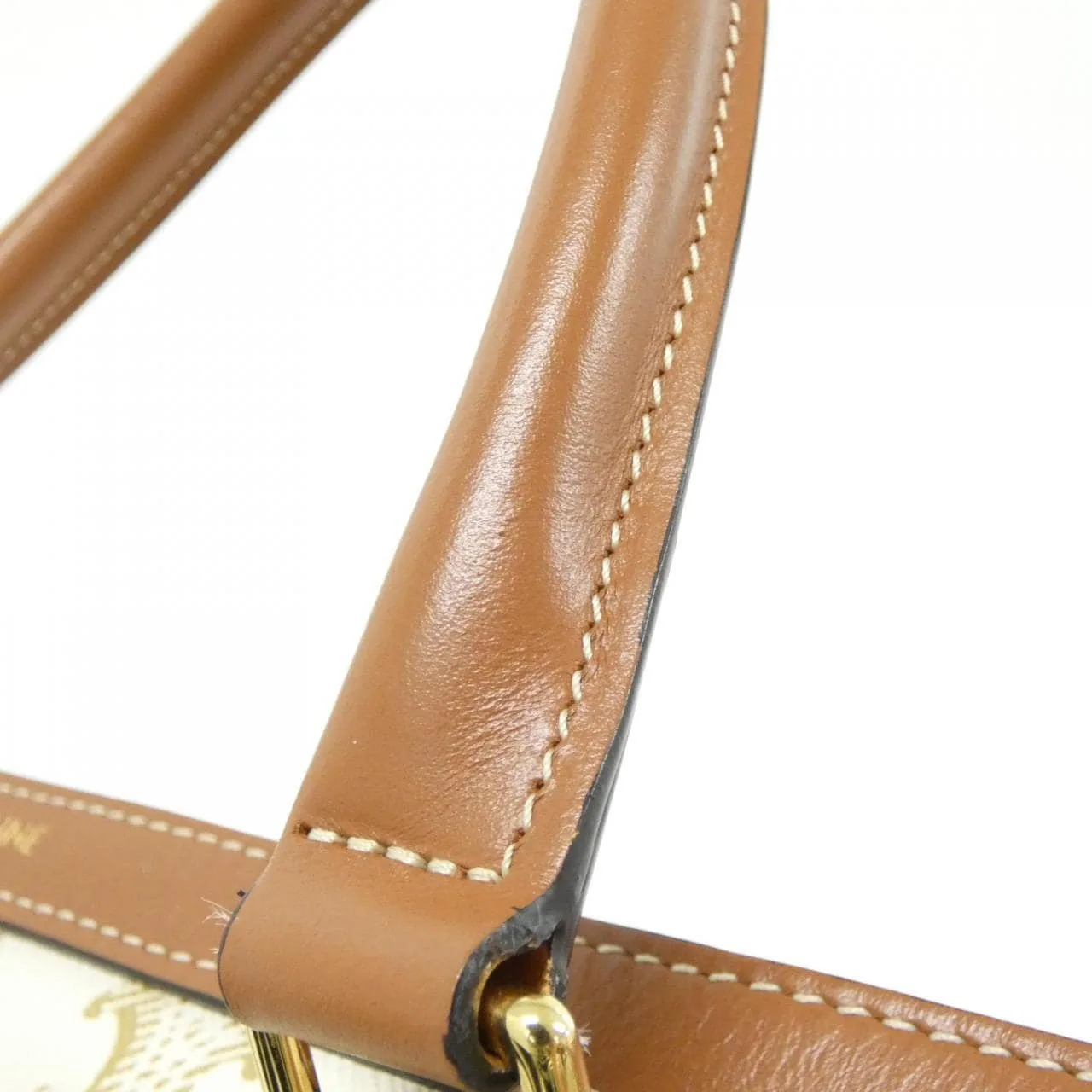 CELINE Cabas 190372CAS Boston Canvas 黑色 帆布 中古品A - 縮圖 9