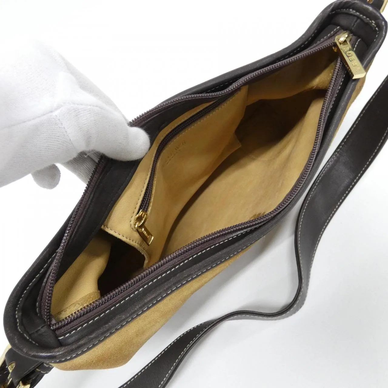 LOEWE 肩背包 棕色 中古品B - 縮圖 8