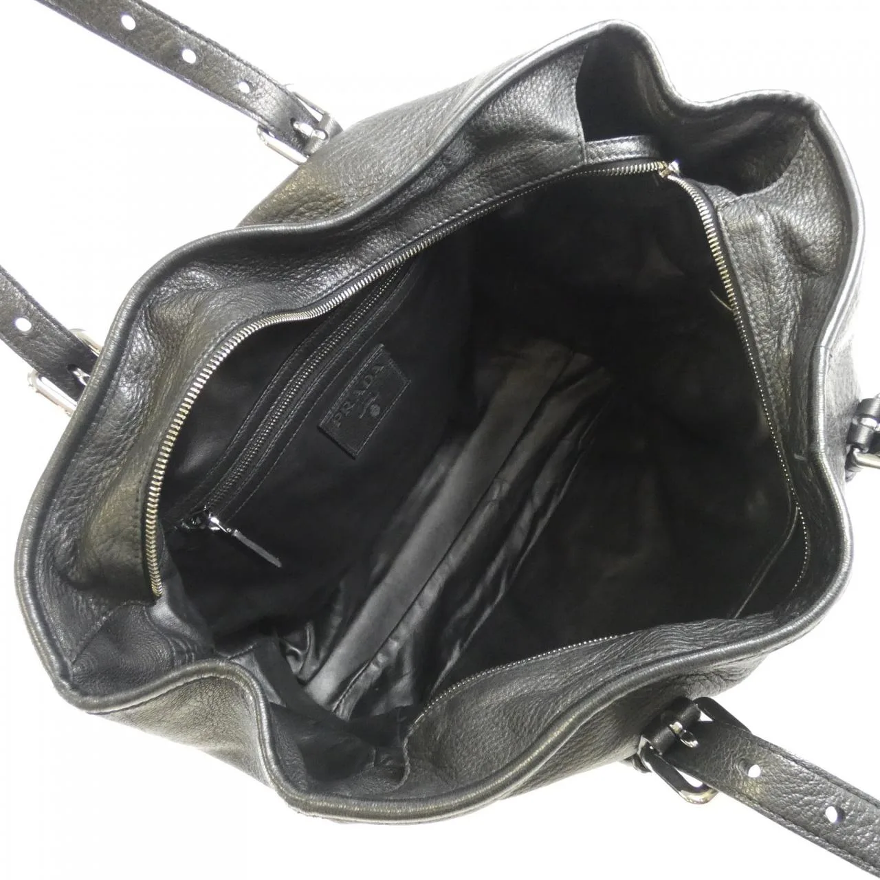 PRADA VA0641 Handbag 黑色 中古品B - 縮圖 9