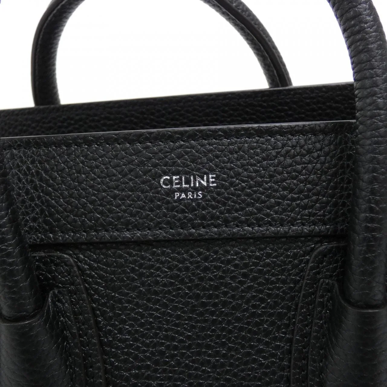CELINE Luggage 189243DRU Handbag 黑色 中古品A - 縮圖 6