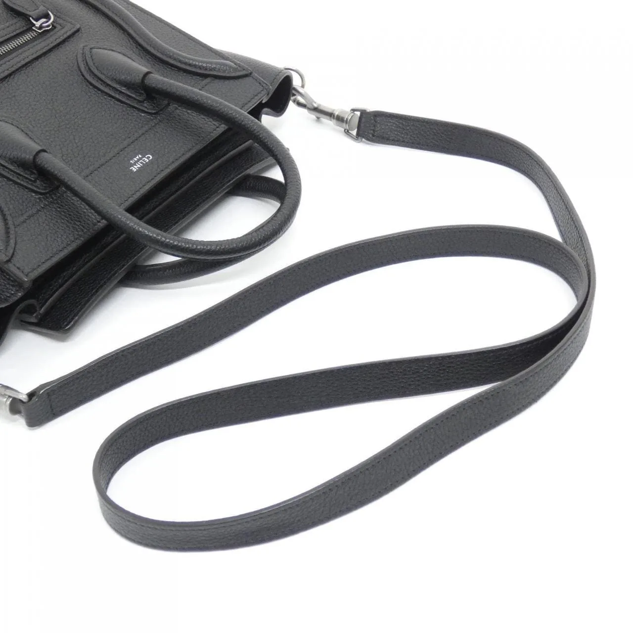 CELINE Luggage 189243DRU Handbag 黑色 中古品A - 縮圖 8