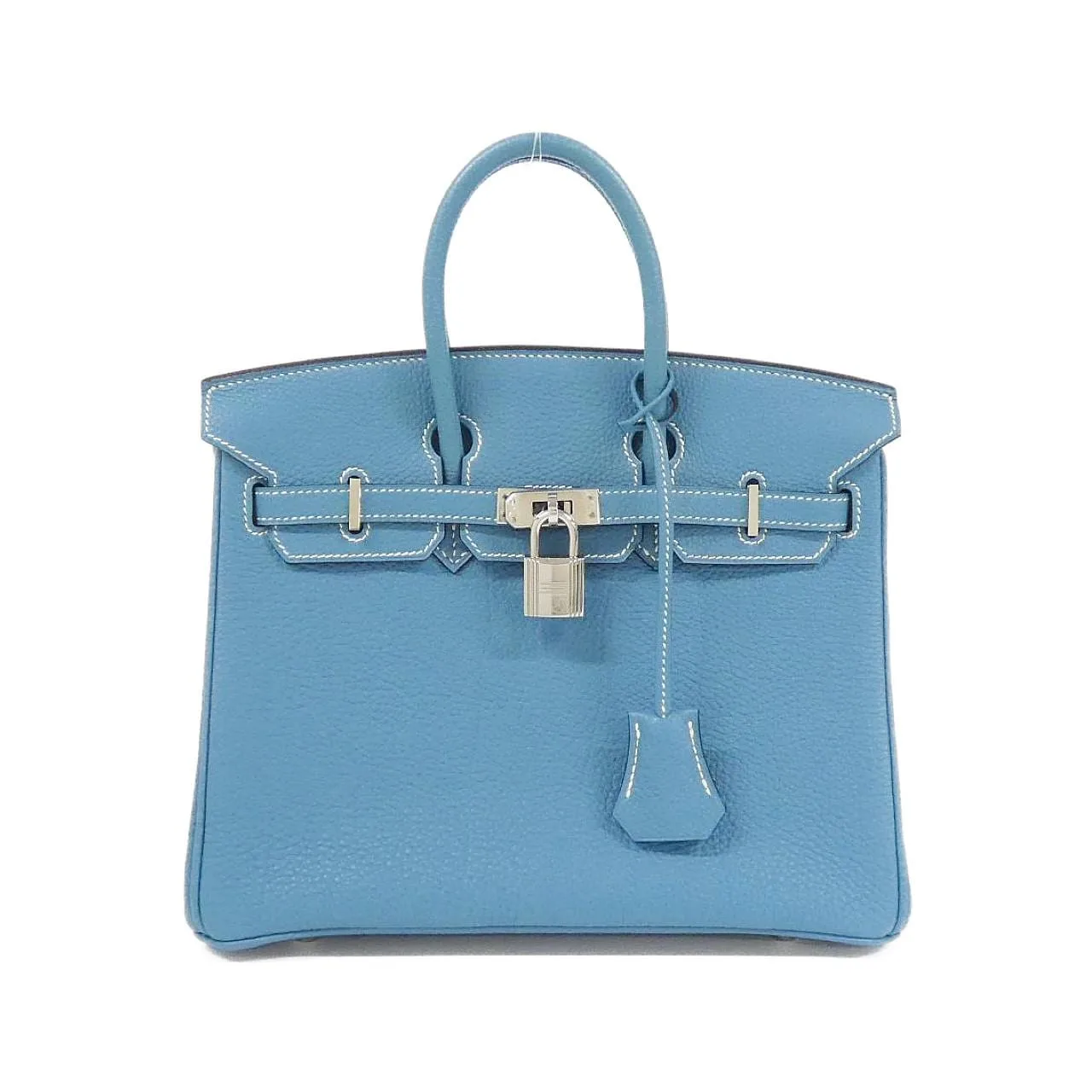 HERMES Birkin 041344CK Handbag Togo Blue