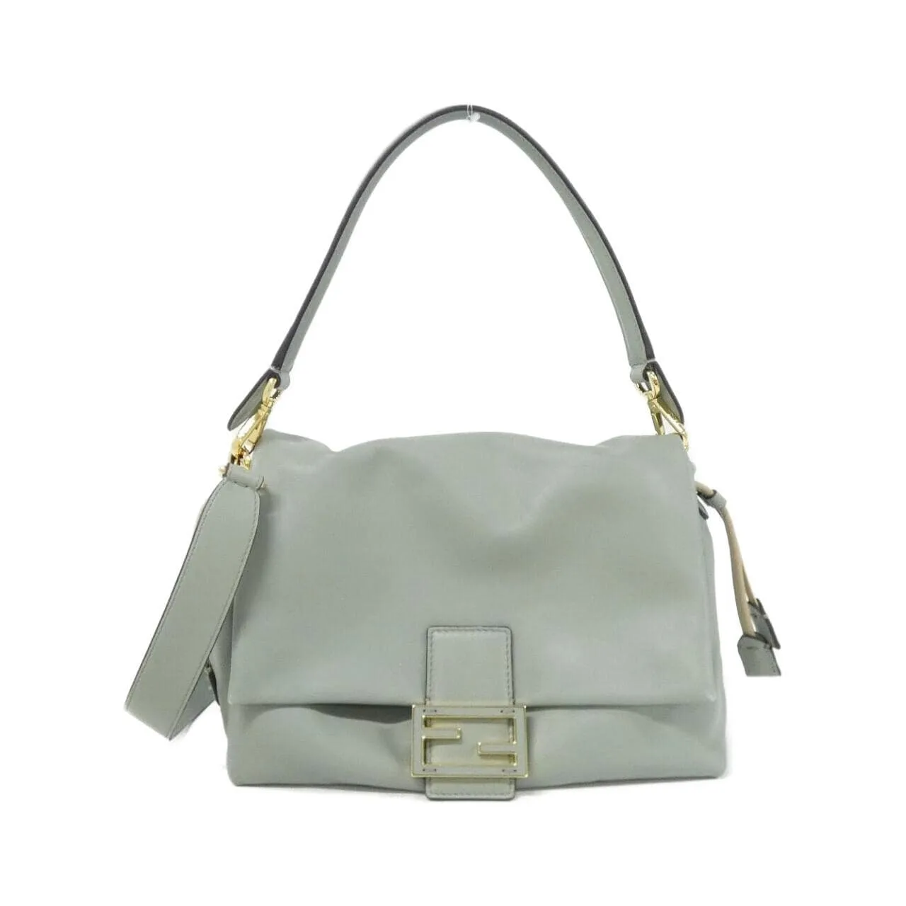 FENDI Baguette 8BR833 AQ0D Shoulder Leather Black