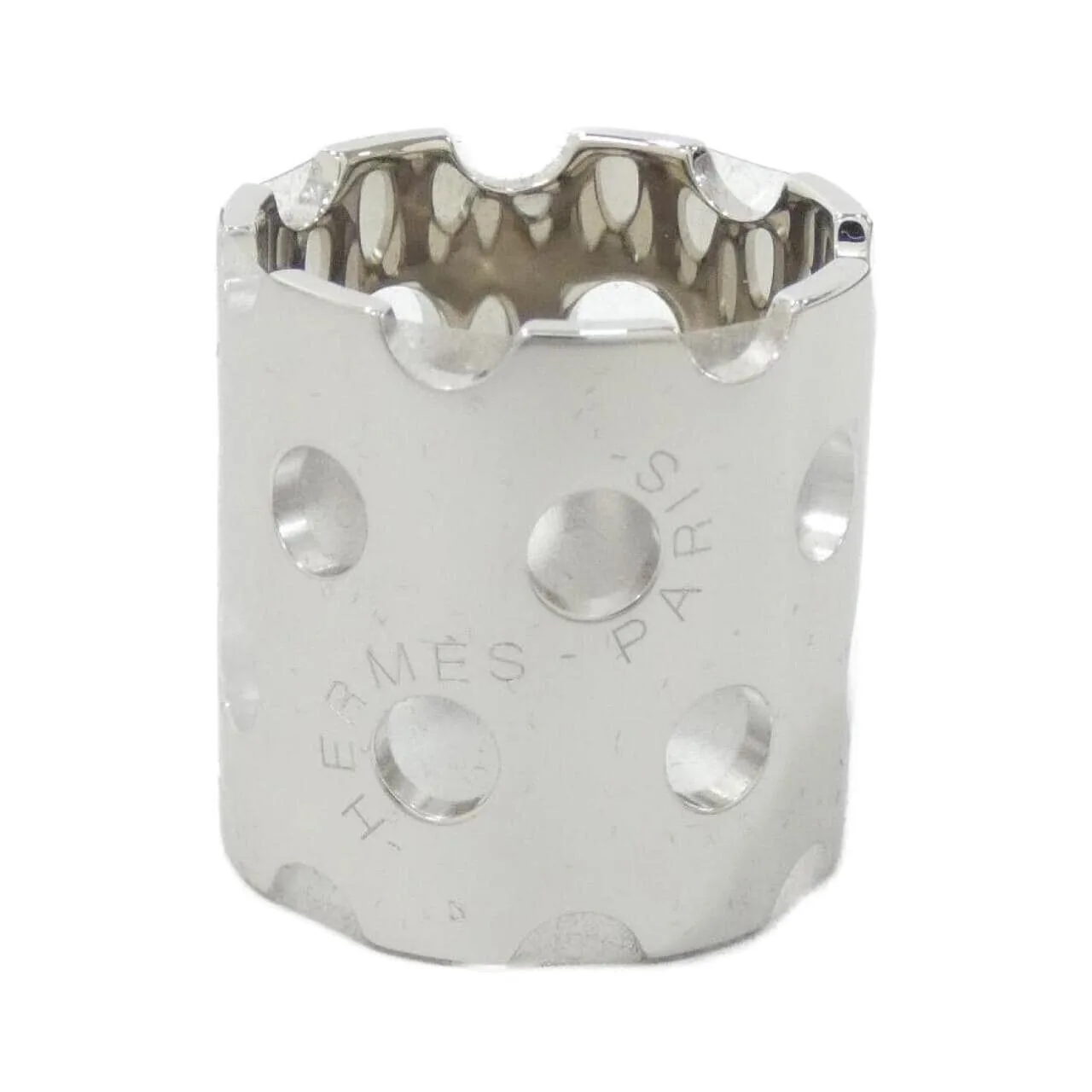 HERMES 60491S Scarf Silver