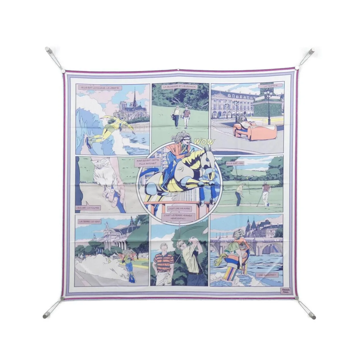HERMES 903463S Scarf White
