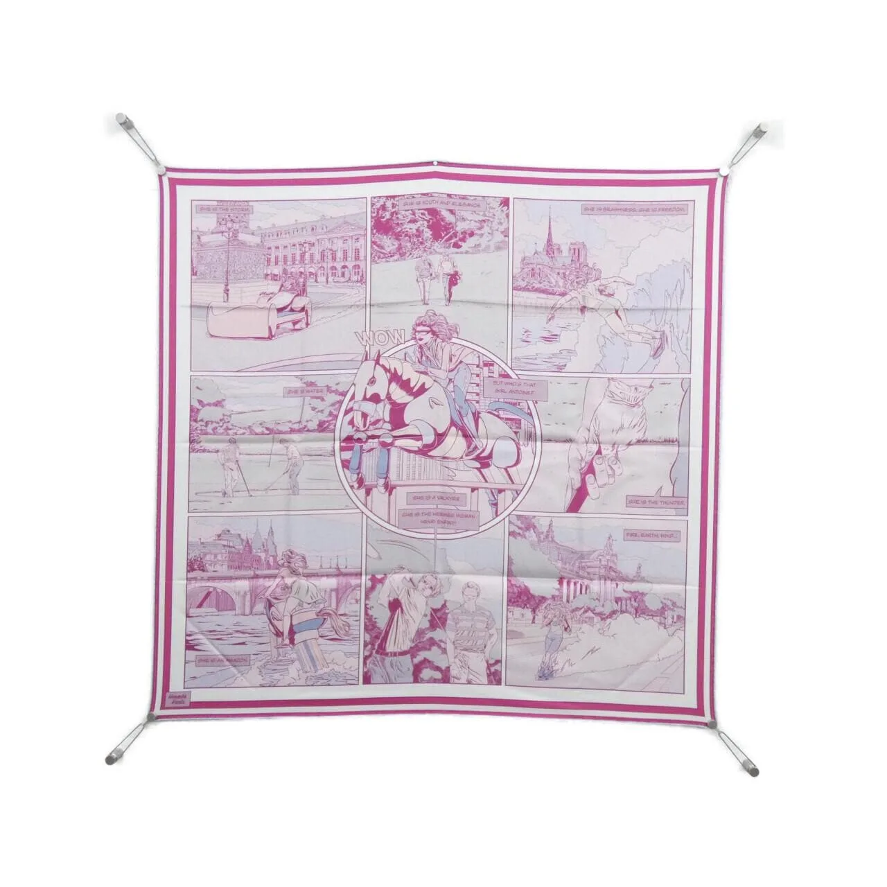 HERMES 903463S Scarf White Rank A - Thumbnail 2