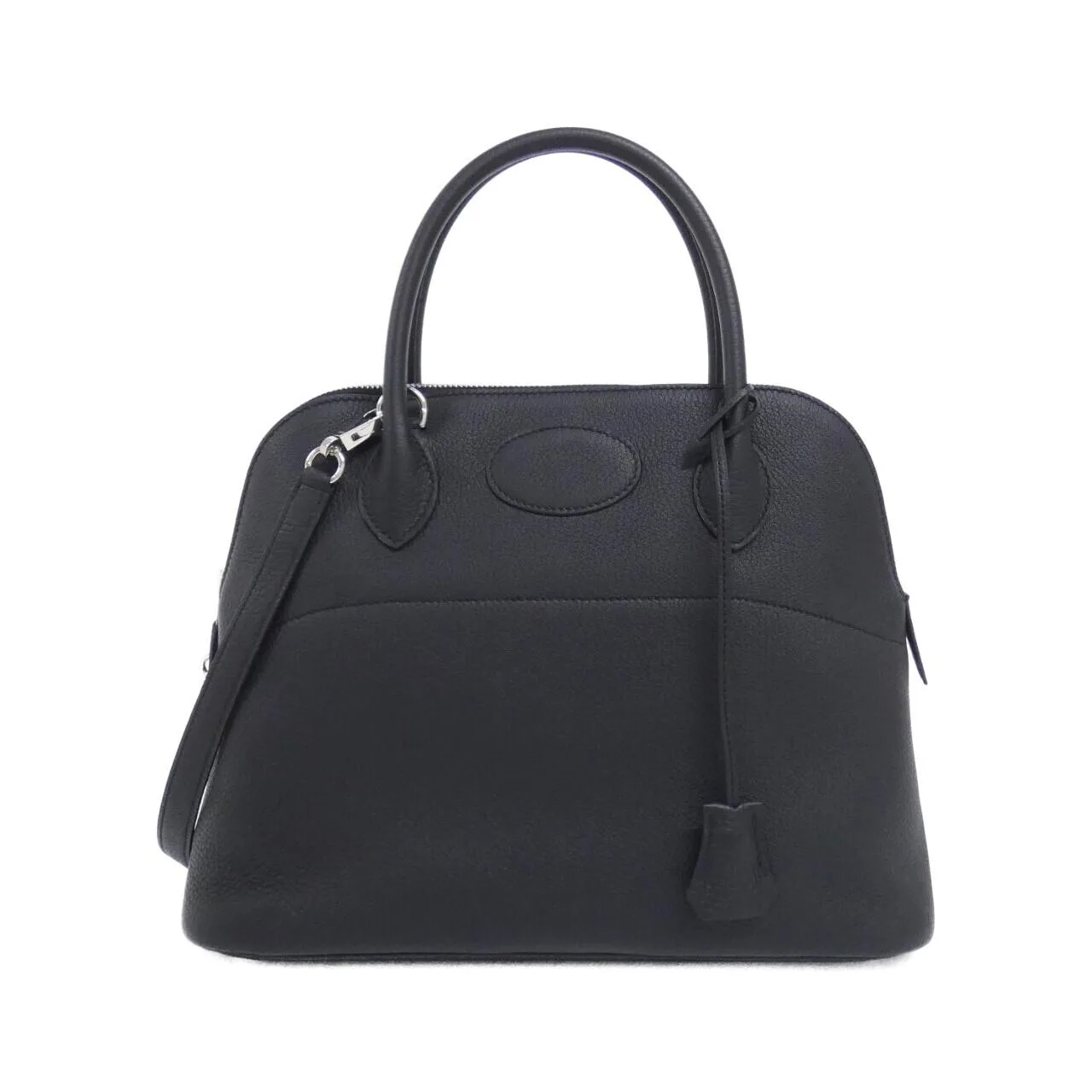 HERMES 073419CK Handbag Clemence Black