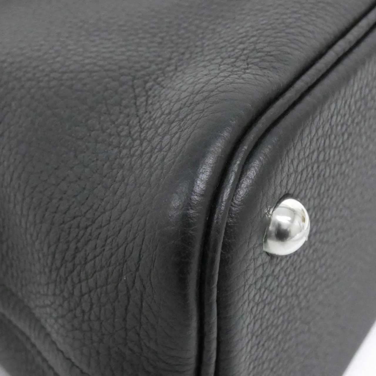 HERMES 073419CK Handbag Clemence Black Clemence Leather - Thumbnail 3