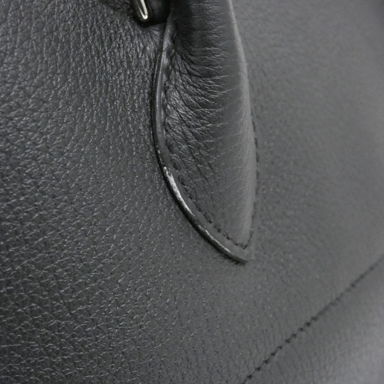 HERMES 073419CK Handbag Clemence Black Clemence Leather - Thumbnail 6