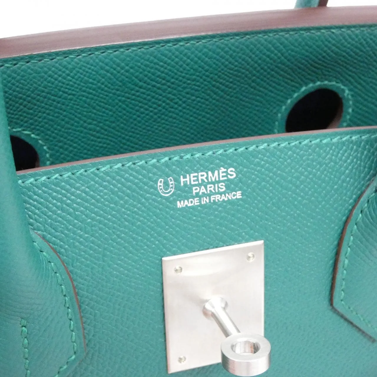 HERMES Handbag Epsom Blue Epsom Leather - Thumbnail 5