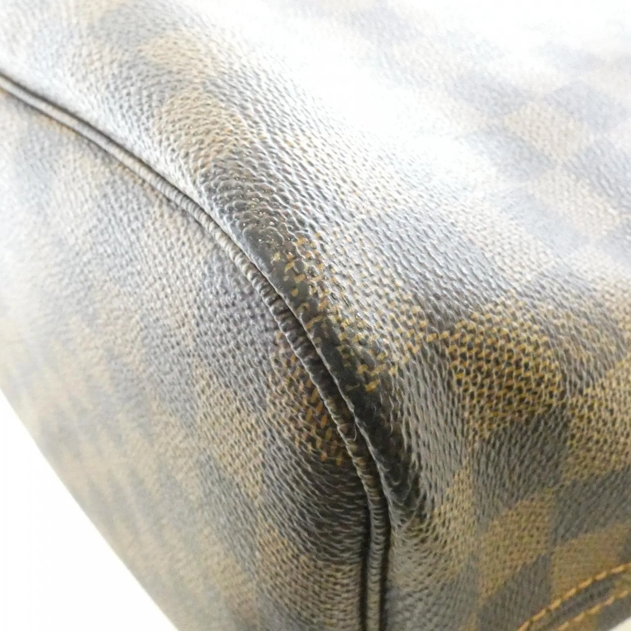 LOUIS VUITTON Neverfull N51105 Tote Damier 黑色 Damier 中古品B - 縮圖 2