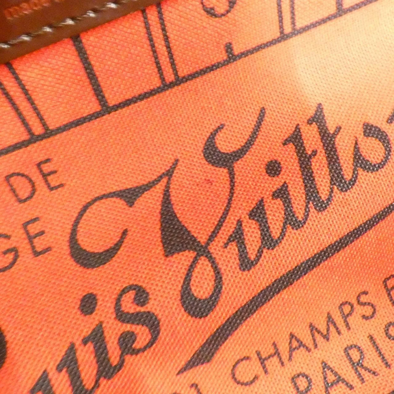 LOUIS VUITTON Neverfull N51105 Tote Damier 黑色 Damier 中古品B - 縮圖 8